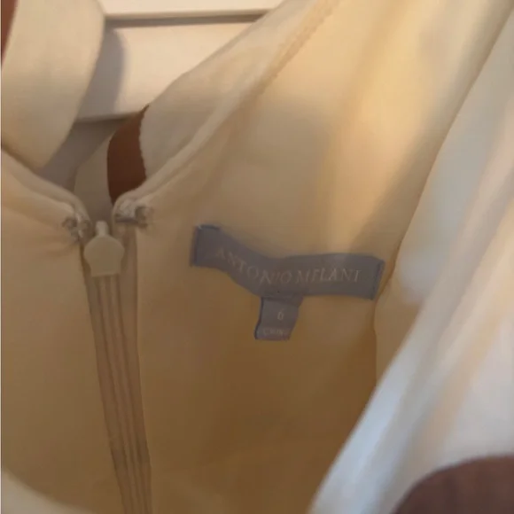 ANTONIO MELANI Cream Midi Dress - Picture 3 of 5